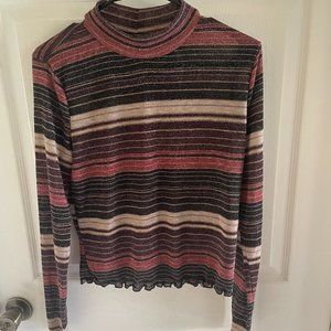 Mock Turtle Neck Candies Shirt